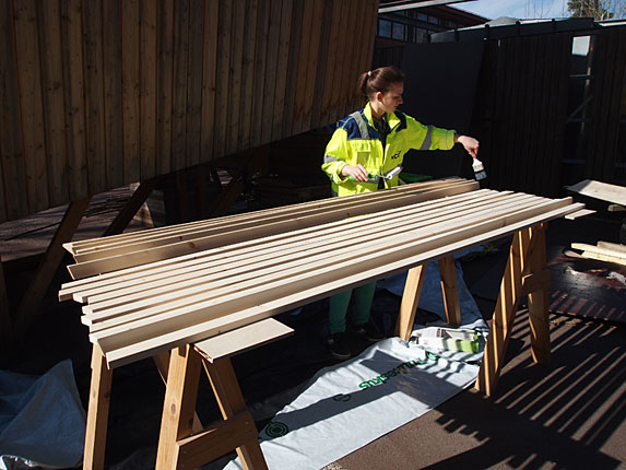 painting interior cladding